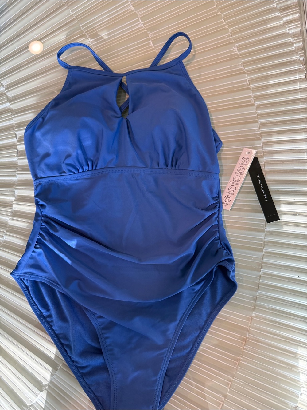 Ladies Blue One-Piece Swimsuit - Tahari